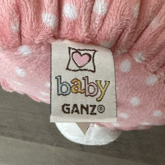 Baby Ganz‎ Pink Polka Dot Elephant Plush Rattle Infant Security Lovey Soft 7” - Picture 6 of 9